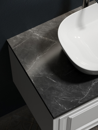 Столешница Sancos TT80A1X 80х50 накладная цвет черный